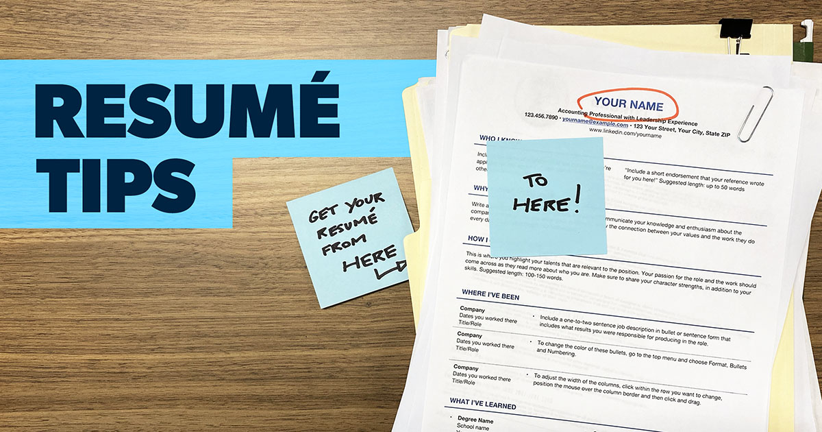 Simple Changes – Try these Resume Tips